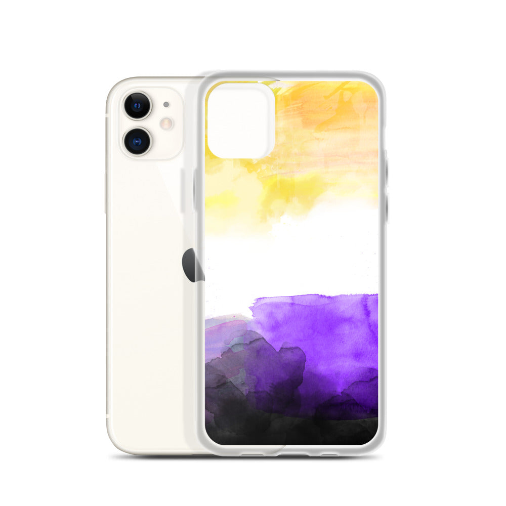 Non-Binary Watercolour iPhone Case