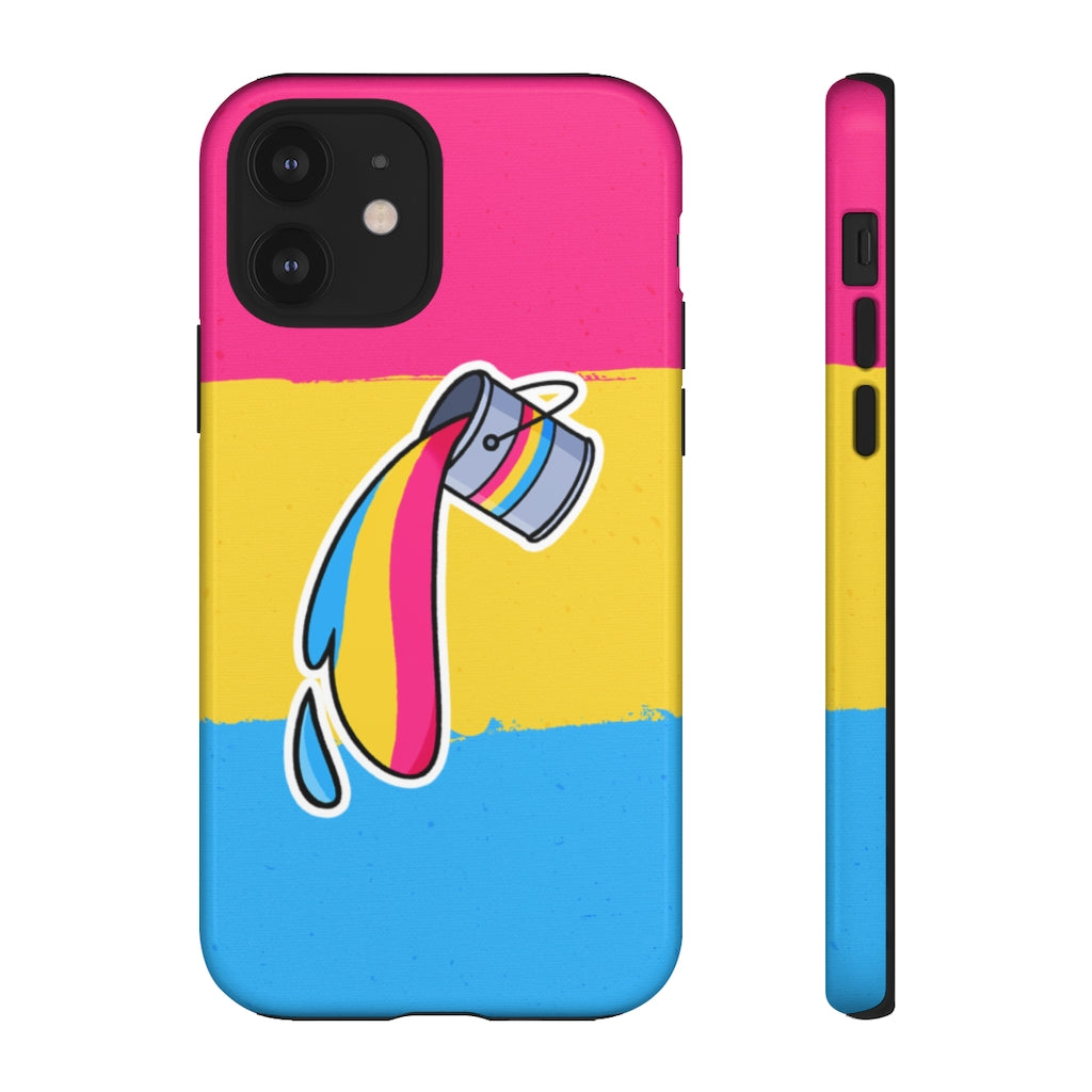 Pansexual Rainbow Flag Paint Phone Case for Apple & Samsung