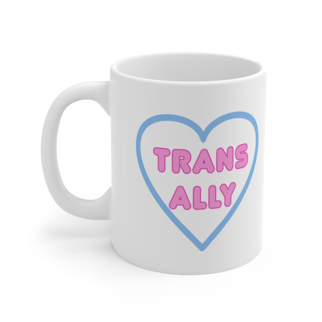 Trans Ally Heart Mug