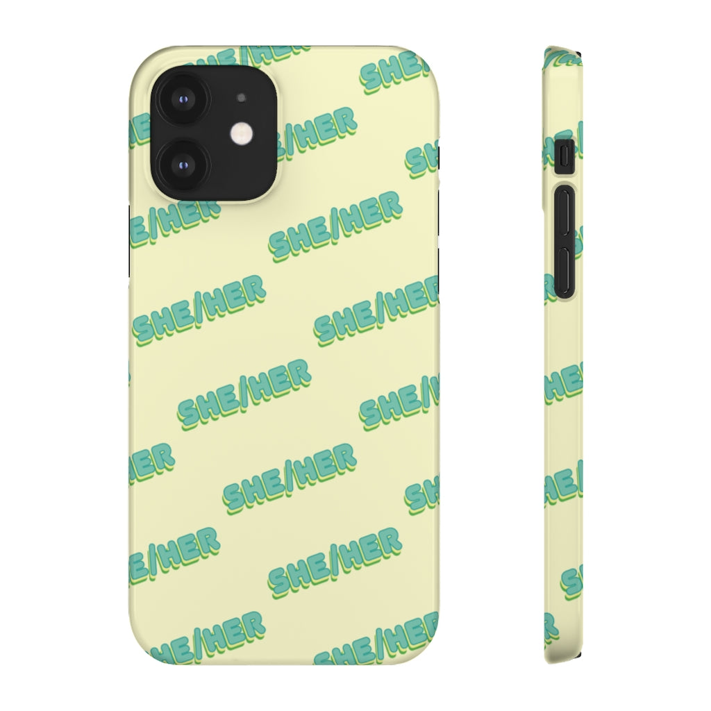 She/Her Phone Case For Apple & Samsung