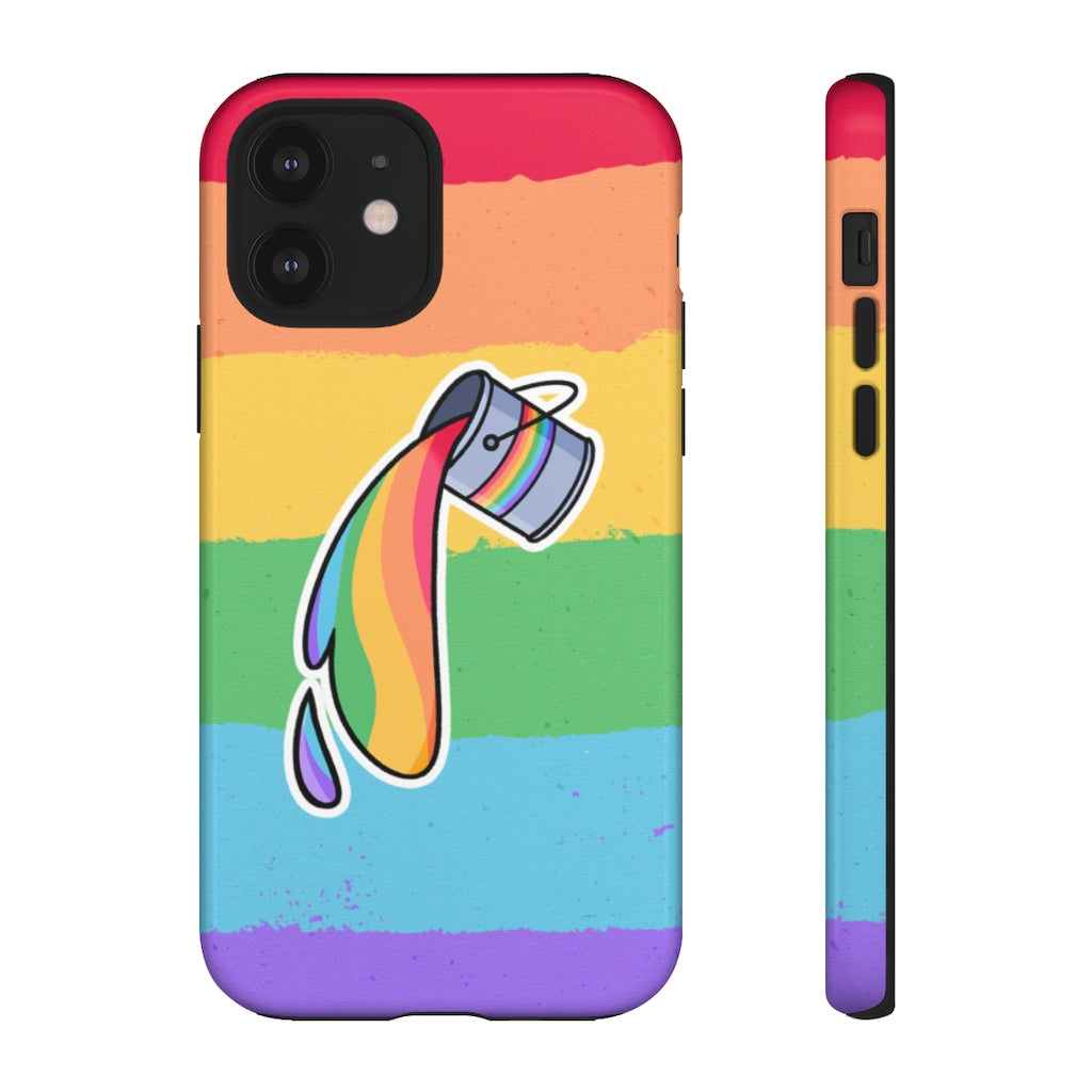 Gay Rainbow Flag Paint Phone Case for Apple & Samsung
