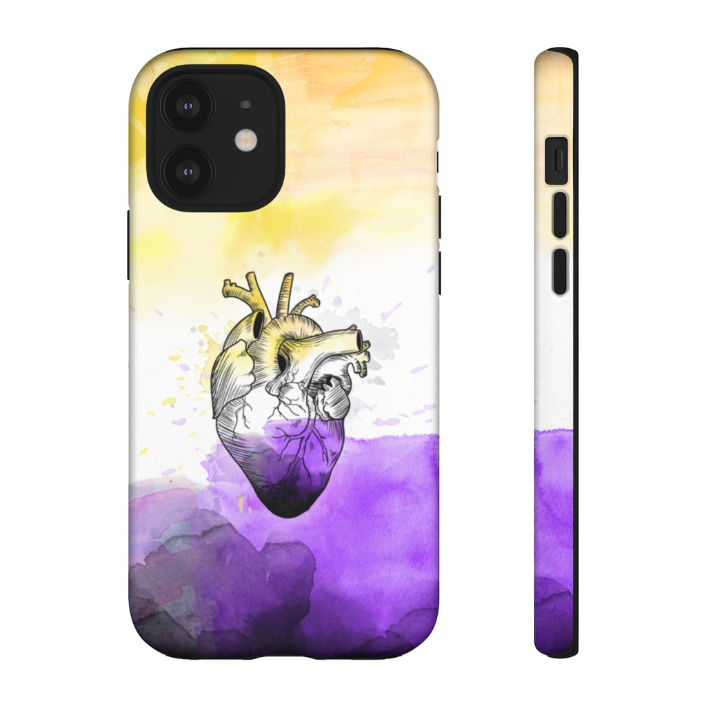 Non-Binary Proud at Heart Phone Case for Apple & Samsung