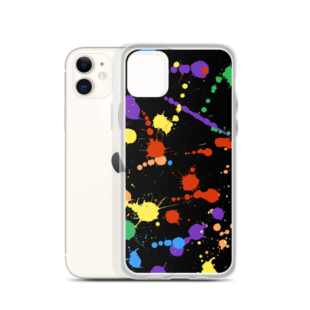 Rainbow Paint Splash iPhone Case