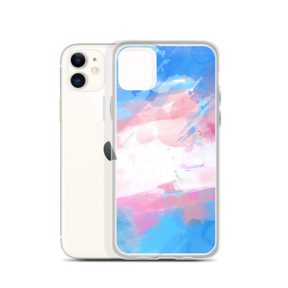Trans Watercolour iPhone Case