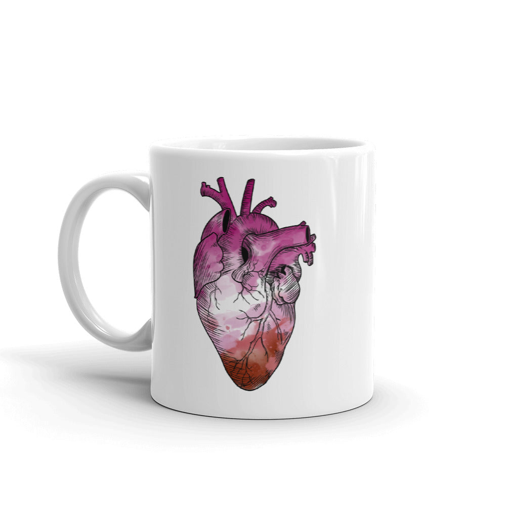 Lesbian Heart Mug